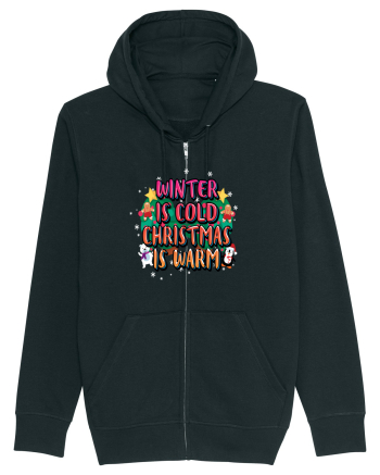 Winter Is Cold Christmas Is Warm Black