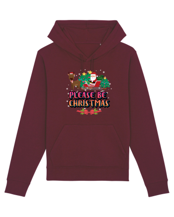 Please Be Christmas Burgundy