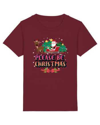 Please Be Christmas Burgundy