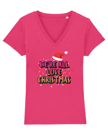 We're All Love Christmas Raspberry