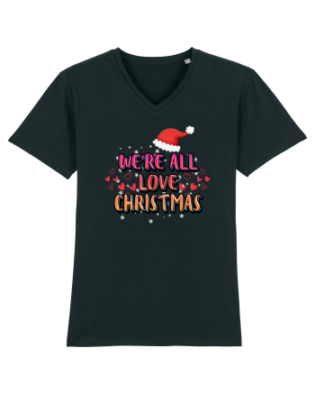 We're All Love Christmas Black