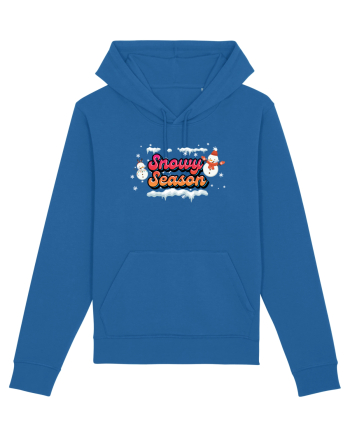 Snowy Season Royal Blue