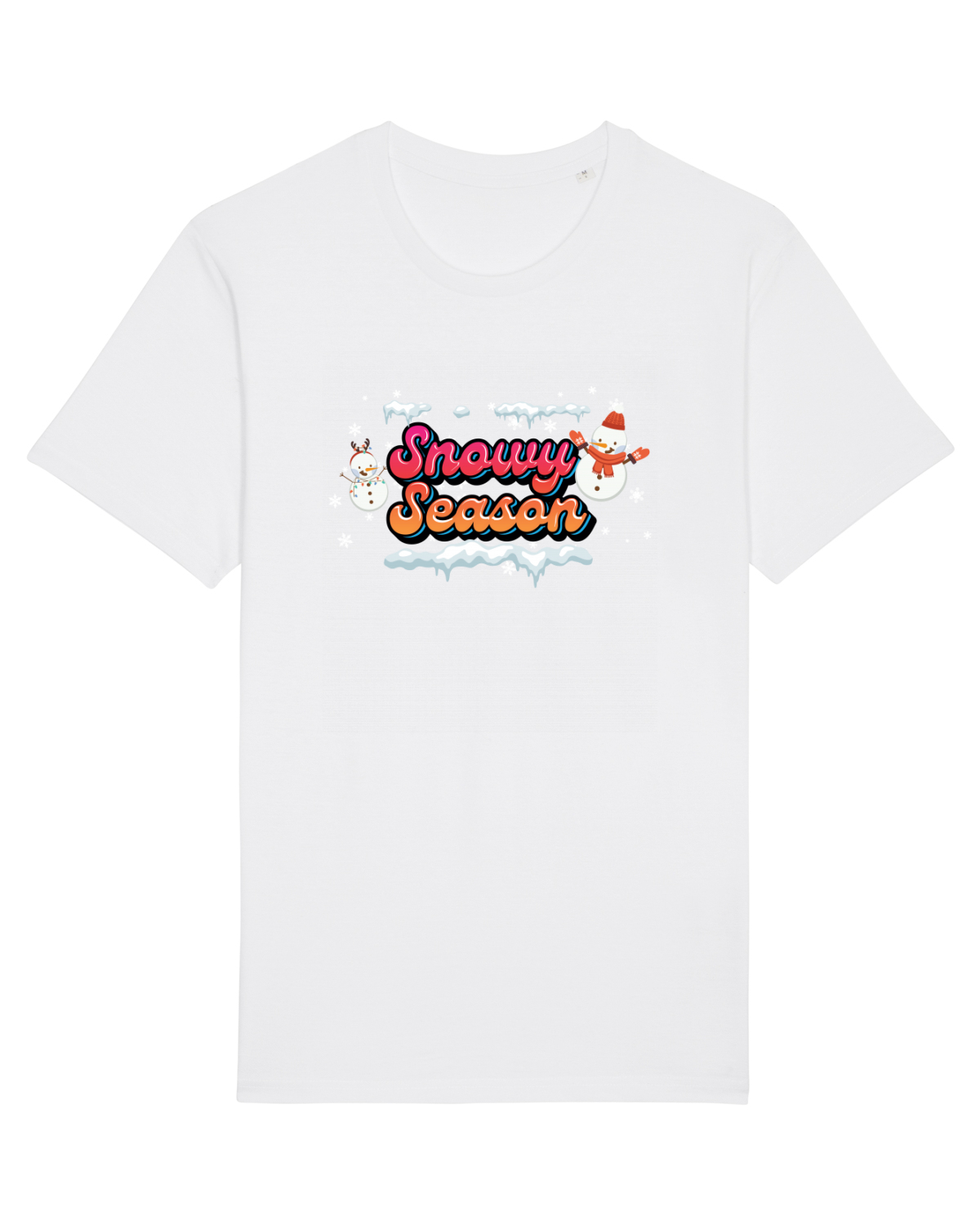 Tricou mânecă scurtă Unisex Rocker White