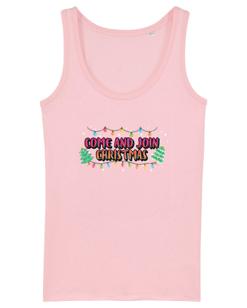 Come And Join Christmas Cotton Pink