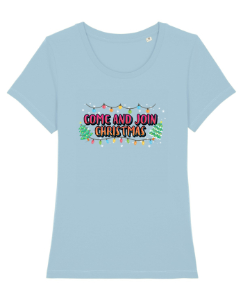 Come And Join Christmas Sky Blue