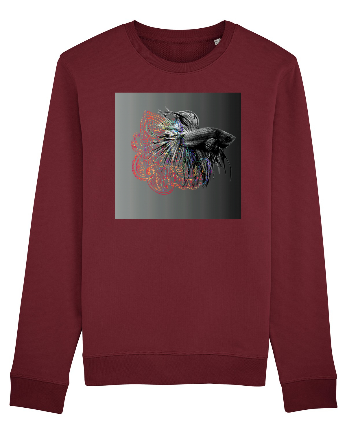 Bluză mânecă lungă Unisex Rise Burgundy
