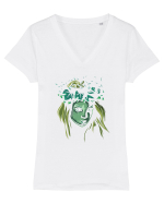 Eu, Zeiţa.. Tricou mânecă scurtă guler V Damă Evoker