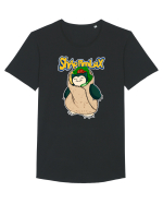Shaormlax Tricou mânecă scurtă guler larg Bărbat Skater