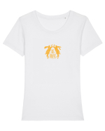 Be brave Tricou mânecă scurtă guler larg fitted Damă Expresser