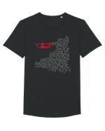 Jazz Tricou mânecă scurtă guler larg Bărbat Skater