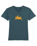 You want to run, I'll run with you Tricou mânecă scurtă guler V Bărbat Presenter