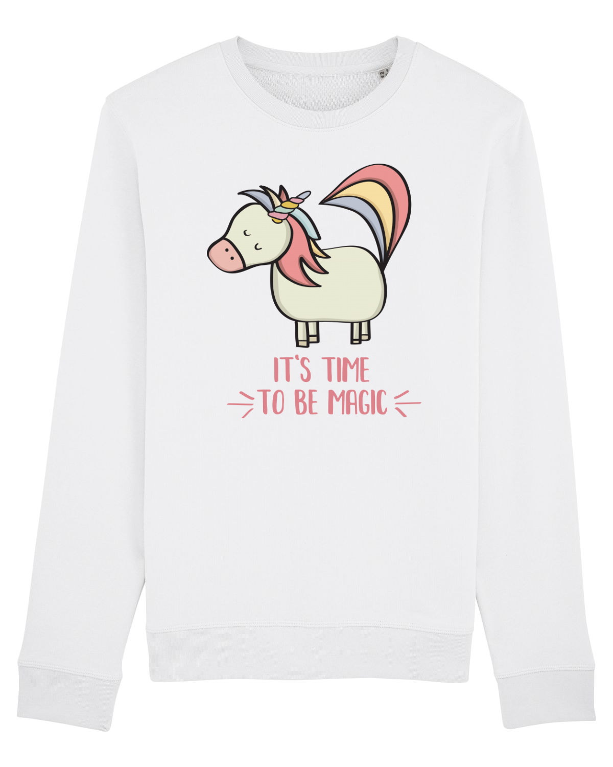 Bluză mânecă lungă Unisex Rise White