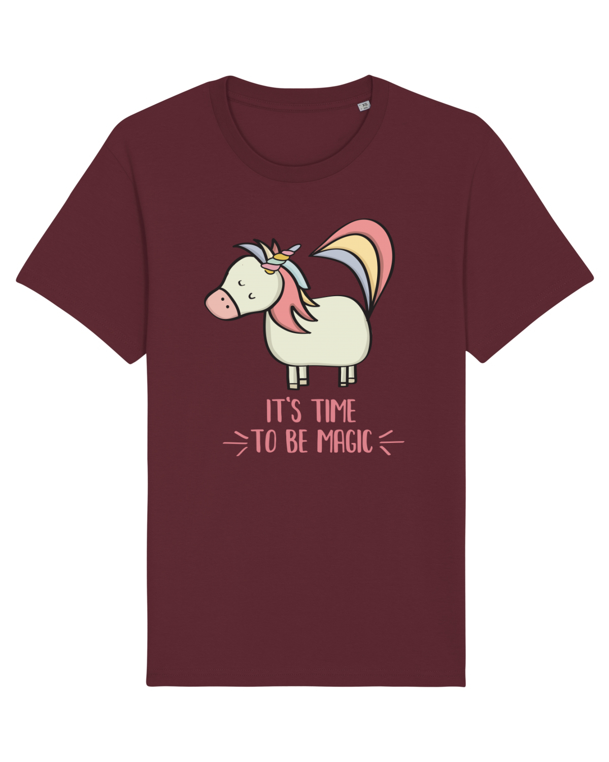 Tricou mânecă scurtă Unisex Rocker Burgundy