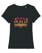 Mistletoe On Da Go Tricou mânecă scurtă guler larg fitted Damă Expresser