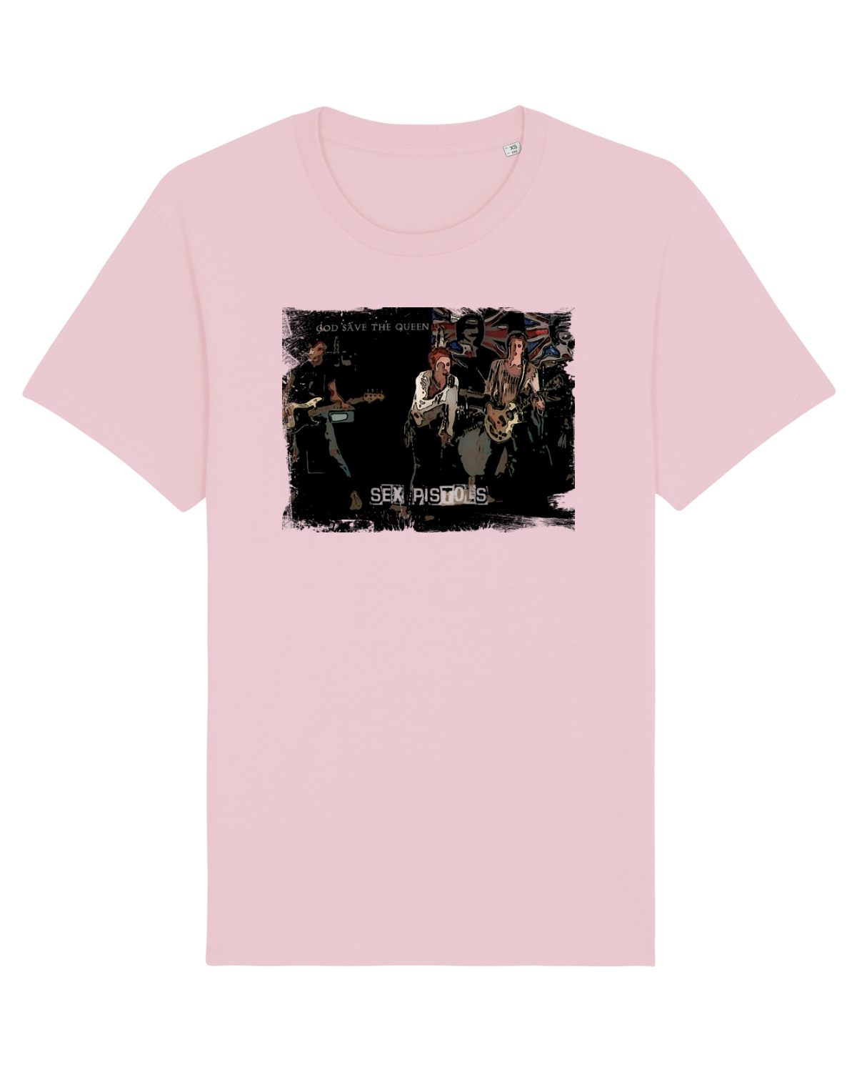 Tricou mânecă scurtă Unisex Rocker Cotton Pink