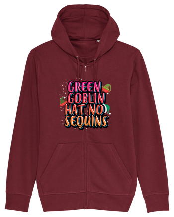 Green Goblin Hat No Sequins Burgundy