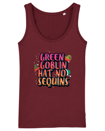 Green Goblin Hat No Sequins Burgundy