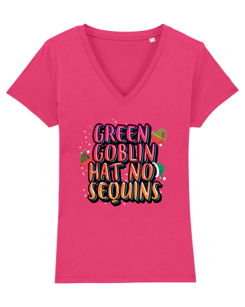 Green Goblin Hat No Sequins Raspberry