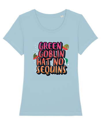 Green Goblin Hat No Sequins Sky Blue