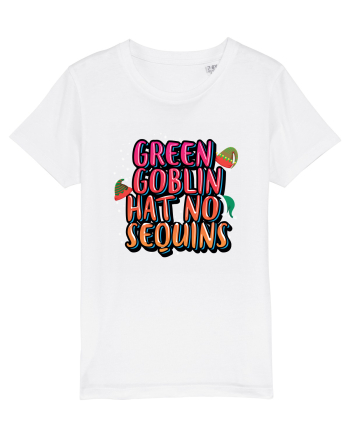 Green Goblin Hat No Sequins White
