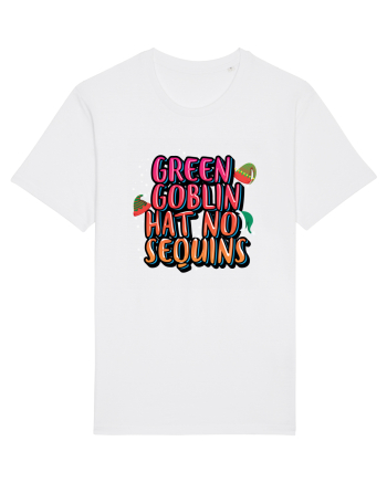 Green Goblin Hat No Sequins White