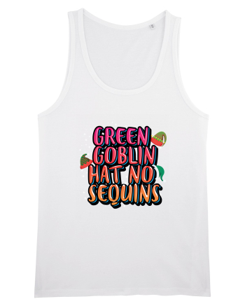 Green Goblin Hat No Sequins White