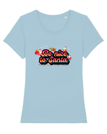 Be Nice To Santa Sky Blue