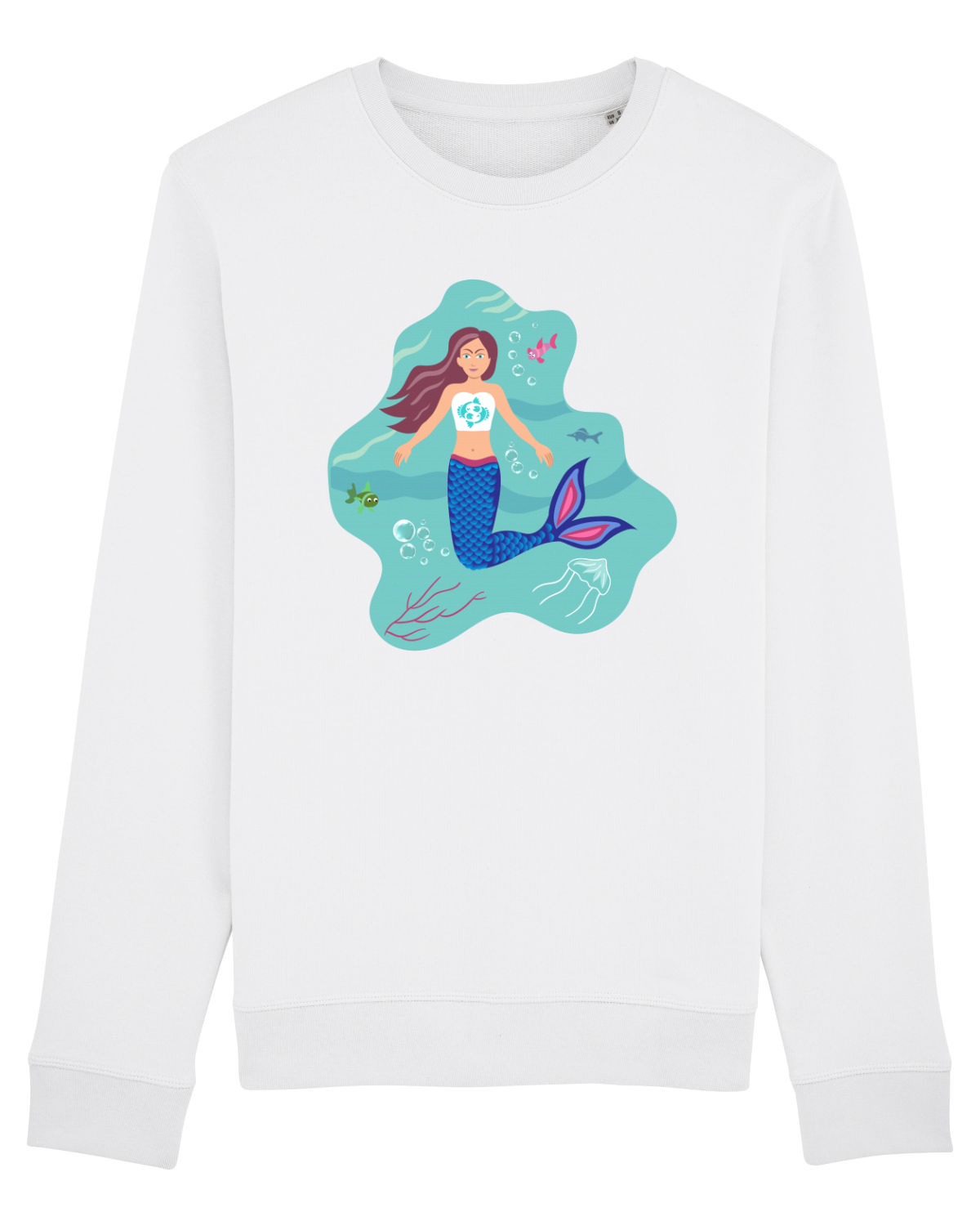 Bluză mânecă lungă Unisex Rise White