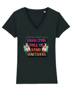 Christmas Full Of Hand Sanitizers Tricou mânecă scurtă guler V Damă Evoker
