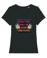Christmas Full Of Hand Sanitizers Tricou mânecă scurtă guler larg fitted Damă Expresser