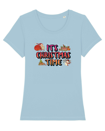 It's Christmas Time Sky Blue