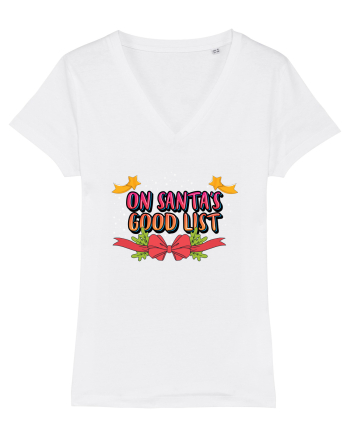 On Santa's Good List White