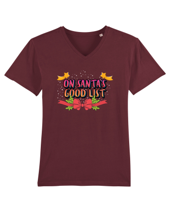 On Santa's Good List Burgundy