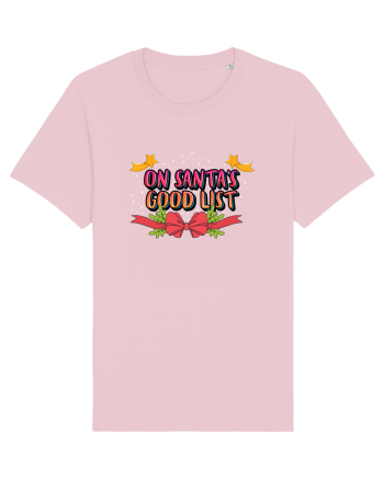 On Santa's Good List Cotton Pink