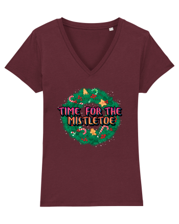 Time For The Mistletoe Burgundy