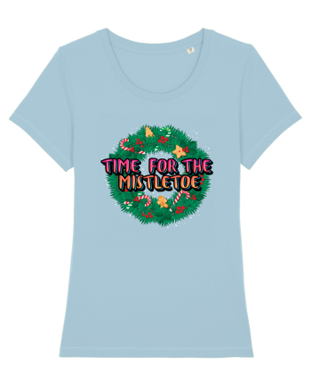 Time For The Mistletoe Sky Blue
