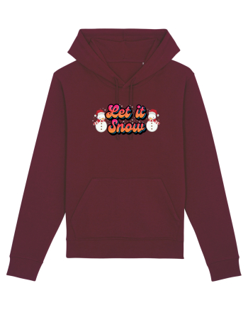 Let It Snow Burgundy