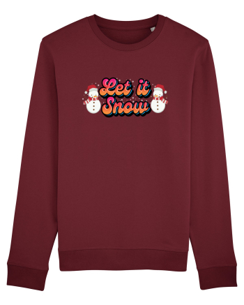Let It Snow Burgundy
