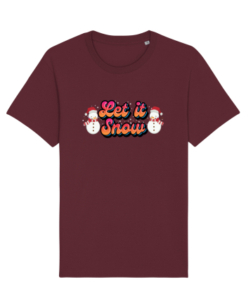 Let It Snow Burgundy
