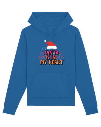 Santa Is In My Heart Royal Blue