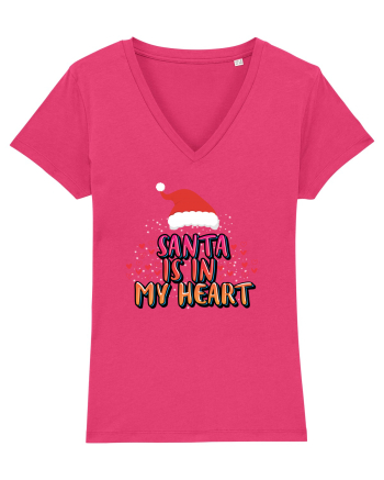 Santa Is In My Heart Raspberry