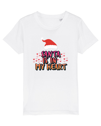 Santa Is In My Heart White