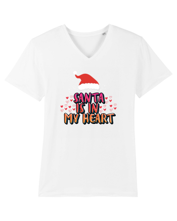Santa Is In My Heart White