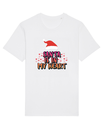 Santa Is In My Heart White