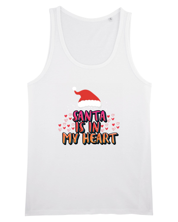 Santa Is In My Heart White