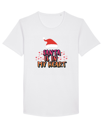 Santa Is In My Heart White