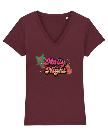 Holly Night Burgundy