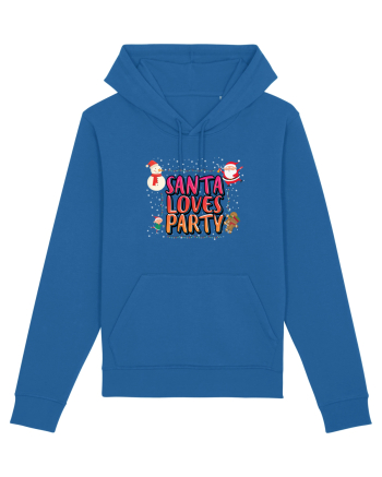 Santa Loves Party Royal Blue