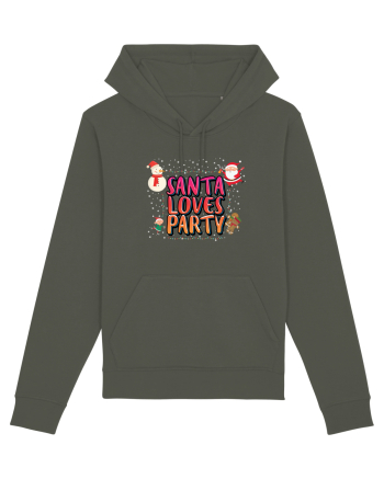 Santa Loves Party Khaki