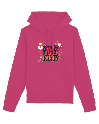 Santa Loves Party Raspberry